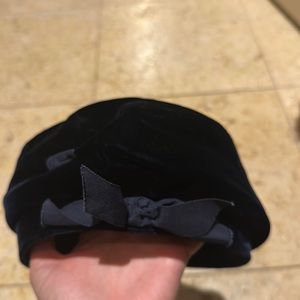 Vintage antique velvet hat